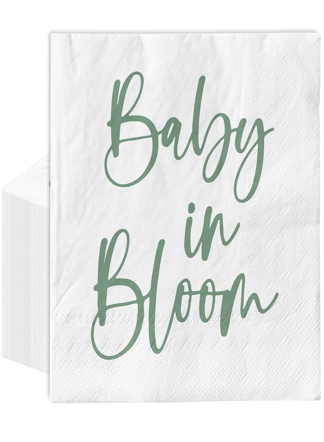 وولاين مجموعة مناديل ورقية من والين، 80 قطعة، لون أخضر فاتح، بتصميم "بيبي إن ألوم"، للاستخدام مرة واحدة، مناسبة لحفلات أعياد الميلاد، الغداء، العشاء، ولتزيين المنزل والمطبخ والحفلات، مقاس 6.5 × 6.5 بوصة - Image 1